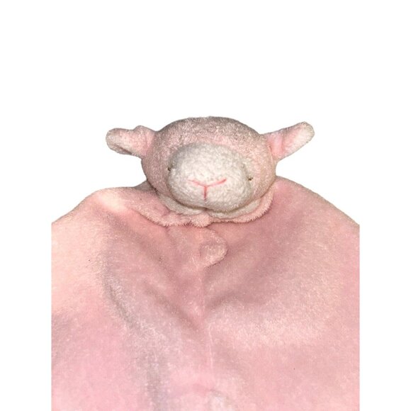 Angel Dear Pink Lamb Security Blanket Lovey Plush Knots Baby Nursery Toy Pastel - Picture 9 of 11